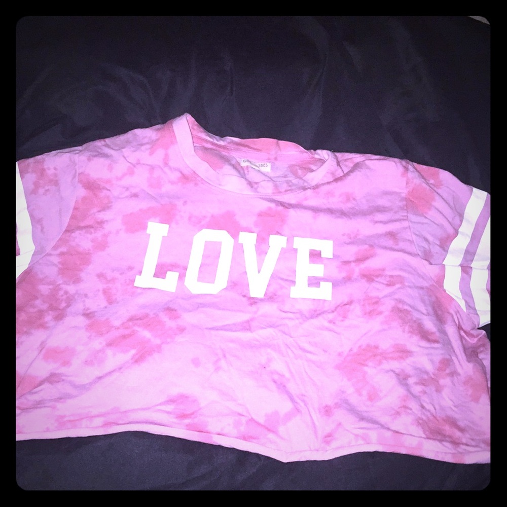 Kinda crop top,short sleeve shirt
